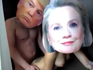 Donald trump at hillary clinton real tanyag na tao pagtatalik teyp hantad xxx