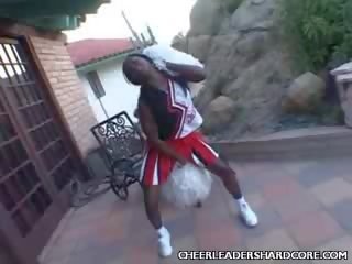 Ebony Cheerleader Pussy Tease