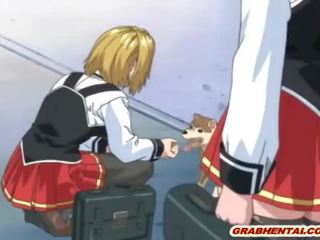 Busty Hentai Schoolgirl Hot Riding Cock