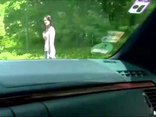Beautiful Belle gets fucked in the car