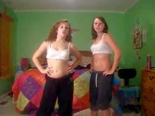 Teens Dancing In Bras