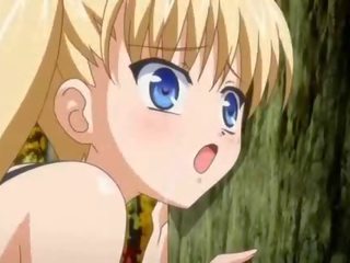 Blondinė cutie anime gauna pounded