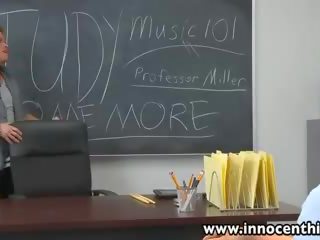 InnocentHigh Sexy schoolgirl Rilynn Rae classroom rammed