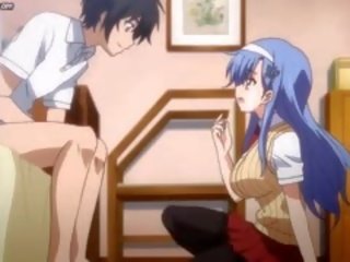 Słodkie anime w pończochy mający seks